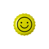 Kapsel "Smiley", Żółty, 50 szt.