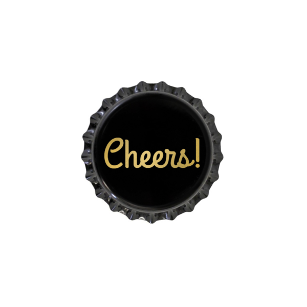 Kapsel "Cheers!", Czarny, 50 szt.