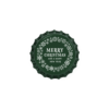 Kapsel "Merry Christmas", Zielony, 50 szt.
