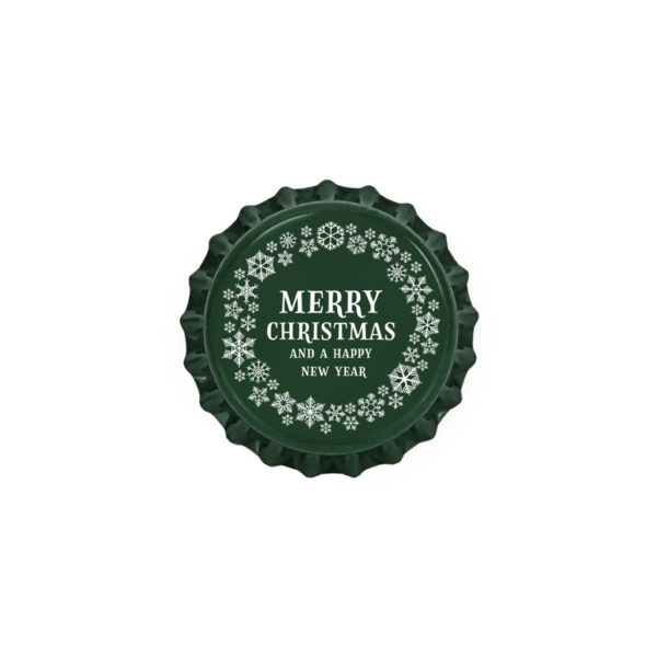 Kapsel "Merry Christmas", Zielony, 50 szt.