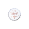 Limitowany kapsel "Thank you", Miedź na białym, 50 szt.